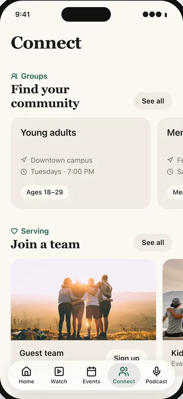 The sample app every church starts from